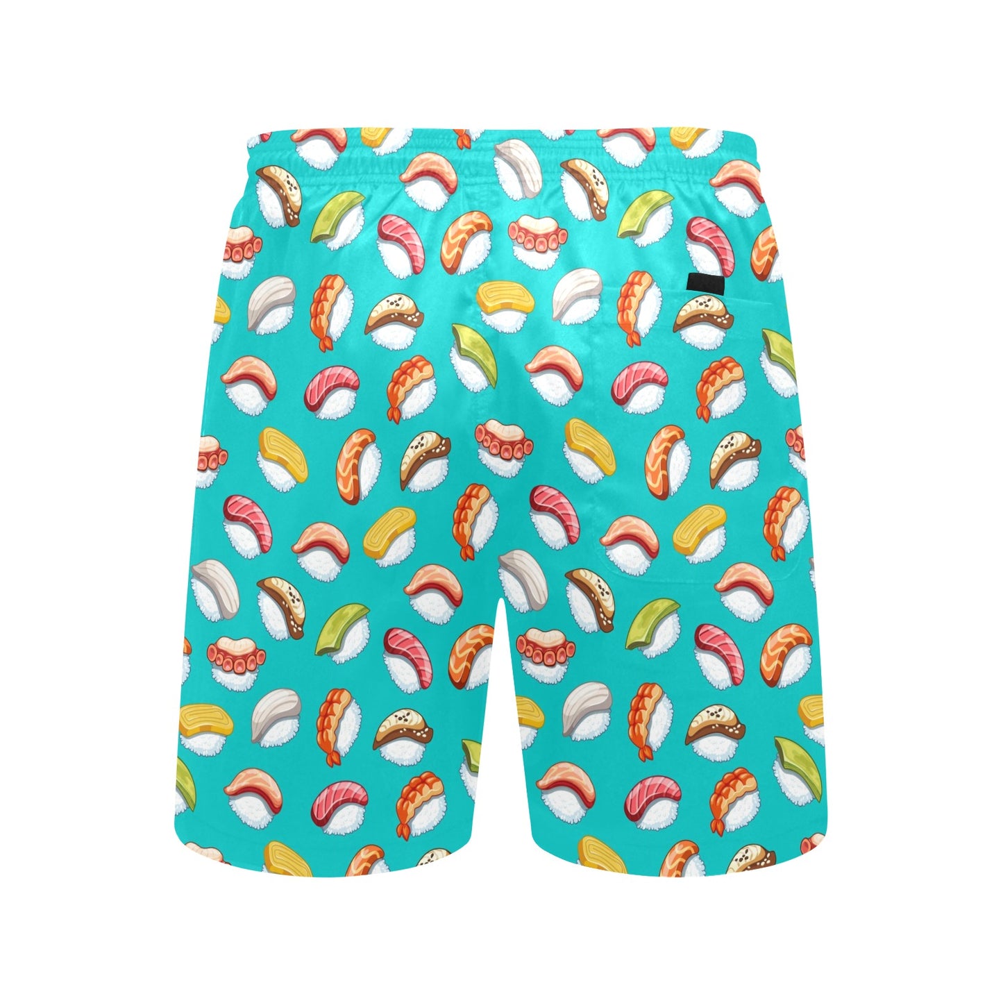 Sushi Themed Print Men's Swim Trunks Beach Shorts