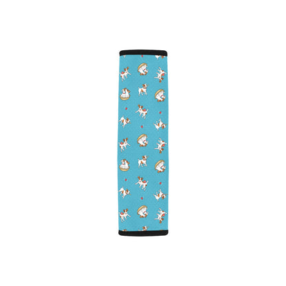 Russell Terriers Playing Print Design LKS305 Car Seat Belt Cover