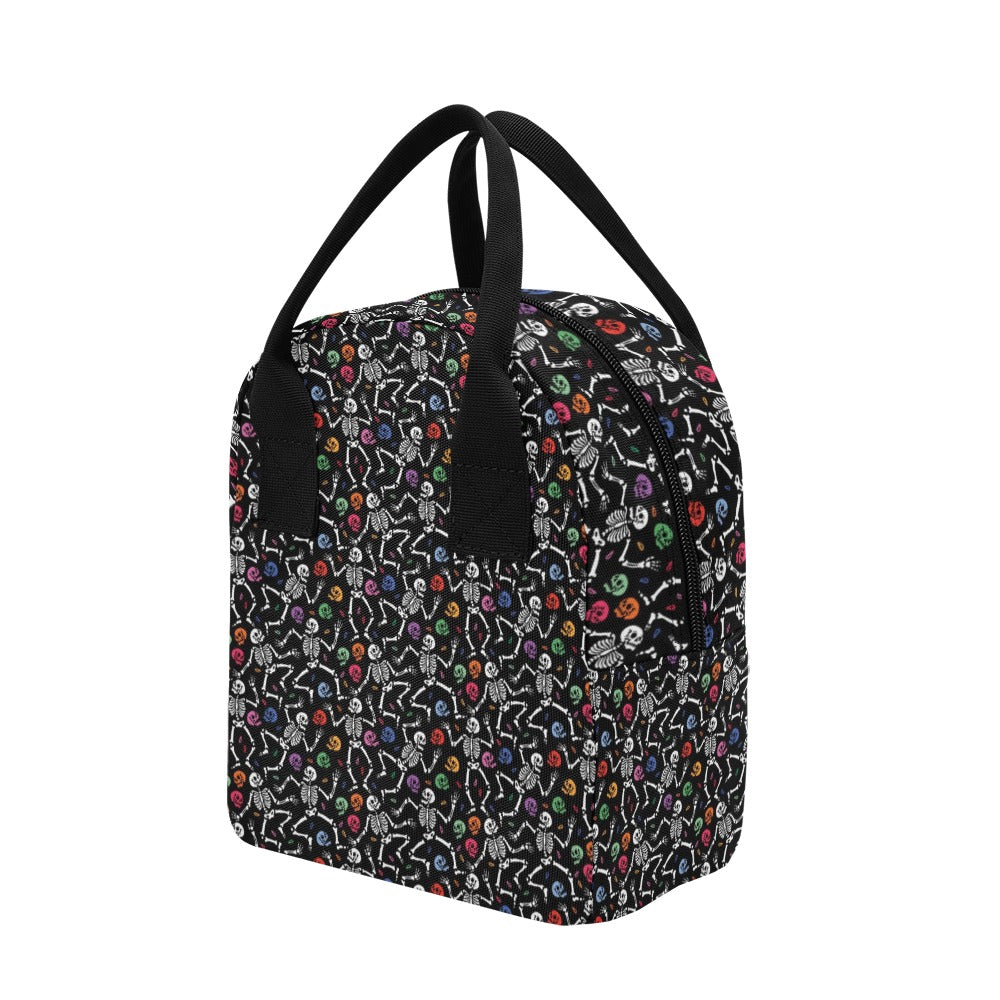 Skeleton Print Design LKS307 Insulated Lunch Bag