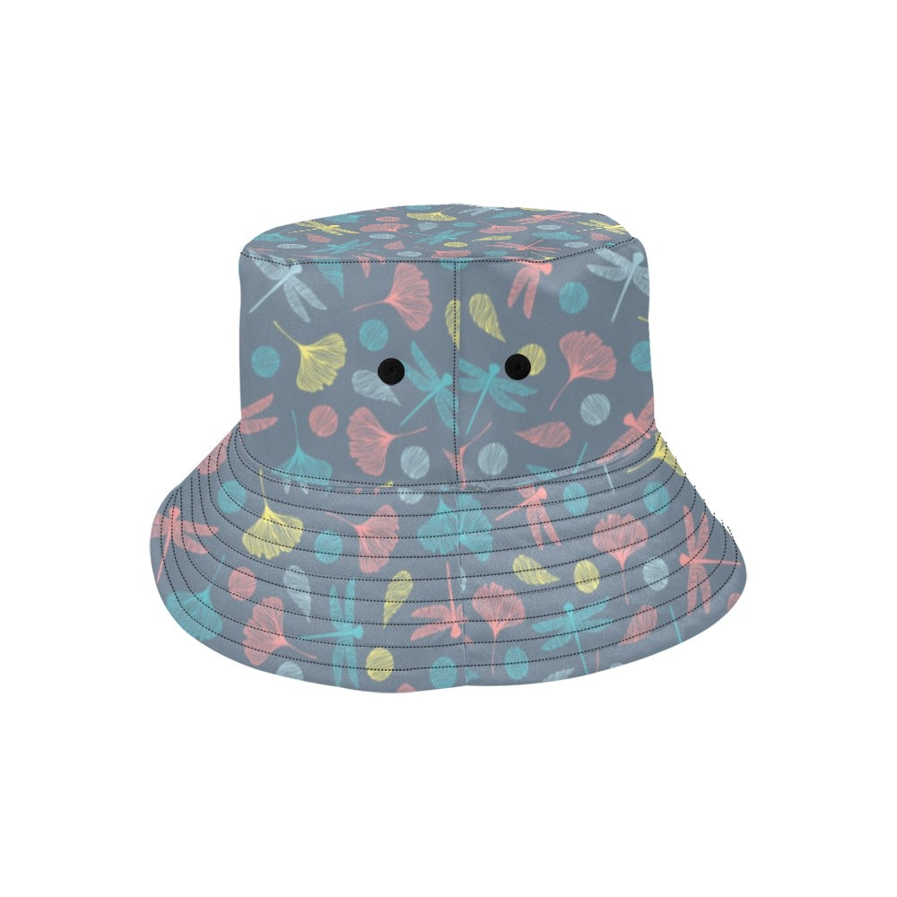 Dragonfly Print Design LKS403 Unisex Bucket Hat