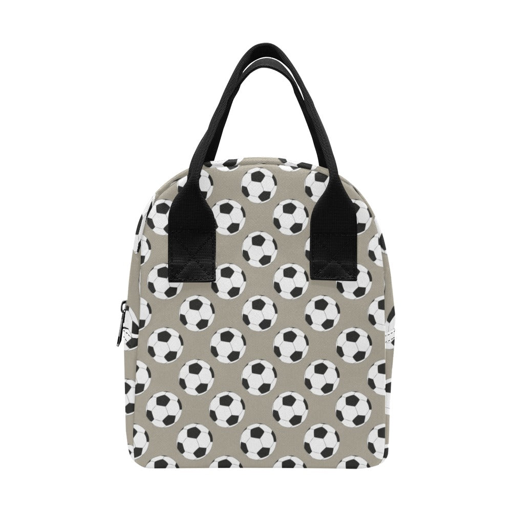 Soccer Ball Print Design LKS302 Insulated Lunch Bag