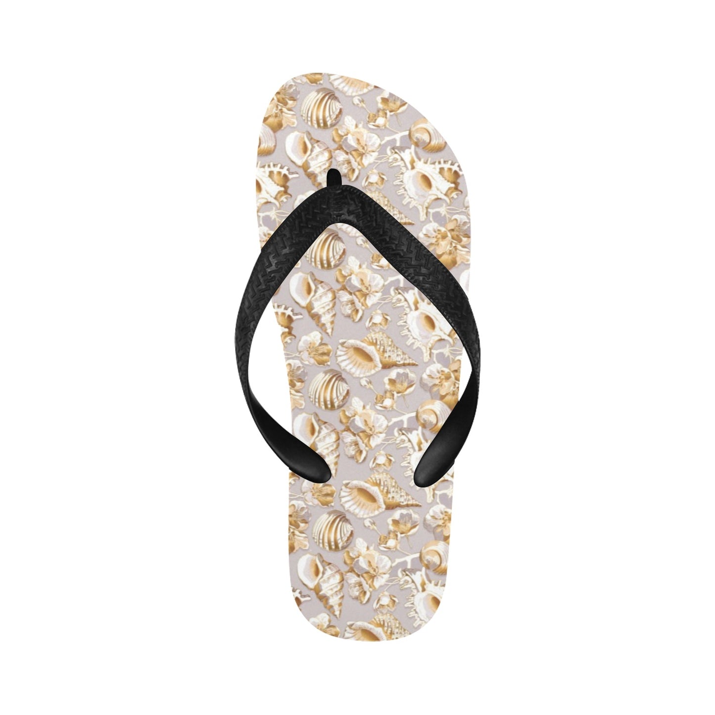 Seashell Print Design LKS309 Flip Flops