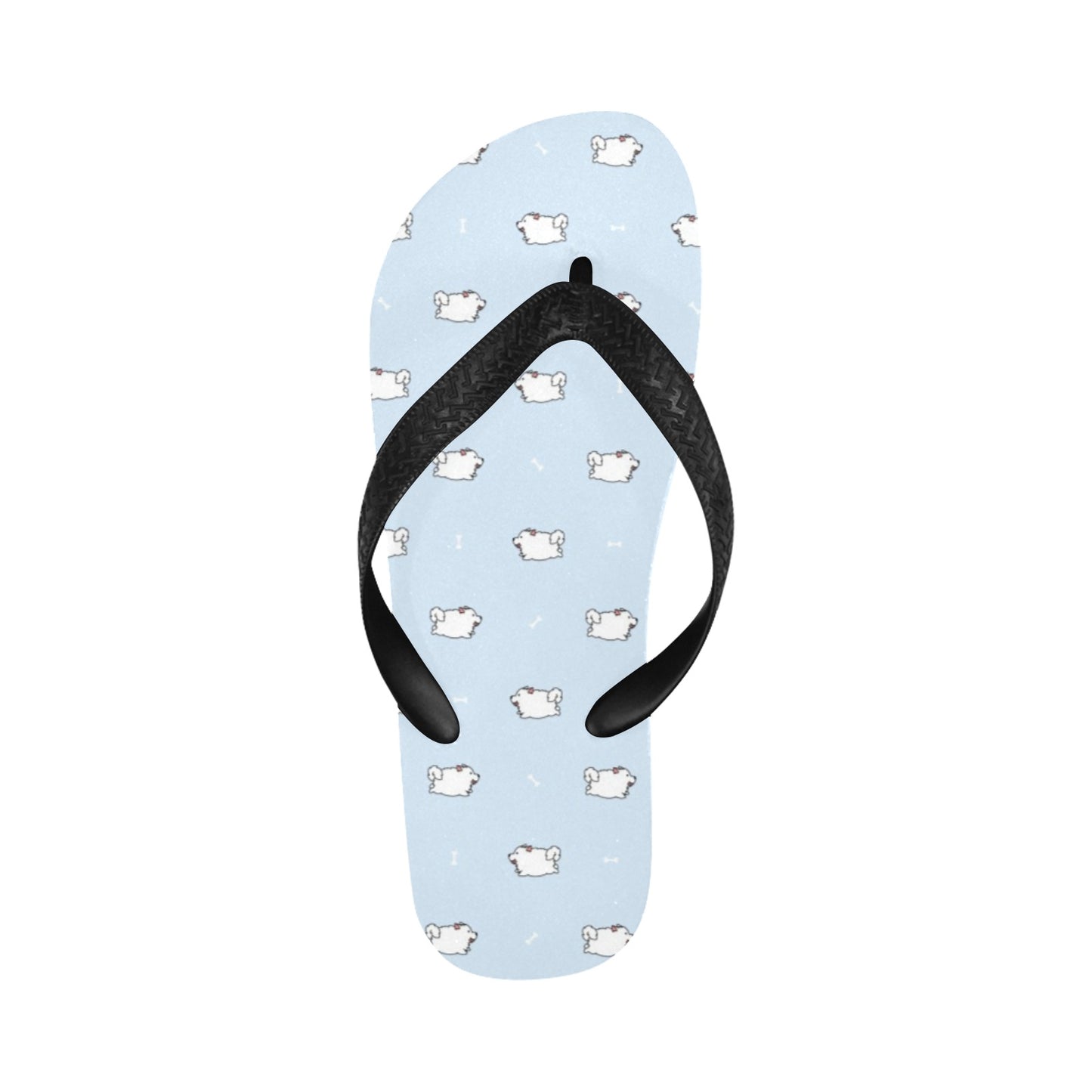 Samoyeds Print Design LKS302 Flip Flops