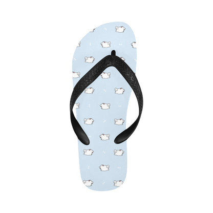 Samoyeds Print Design LKS302 Flip Flops