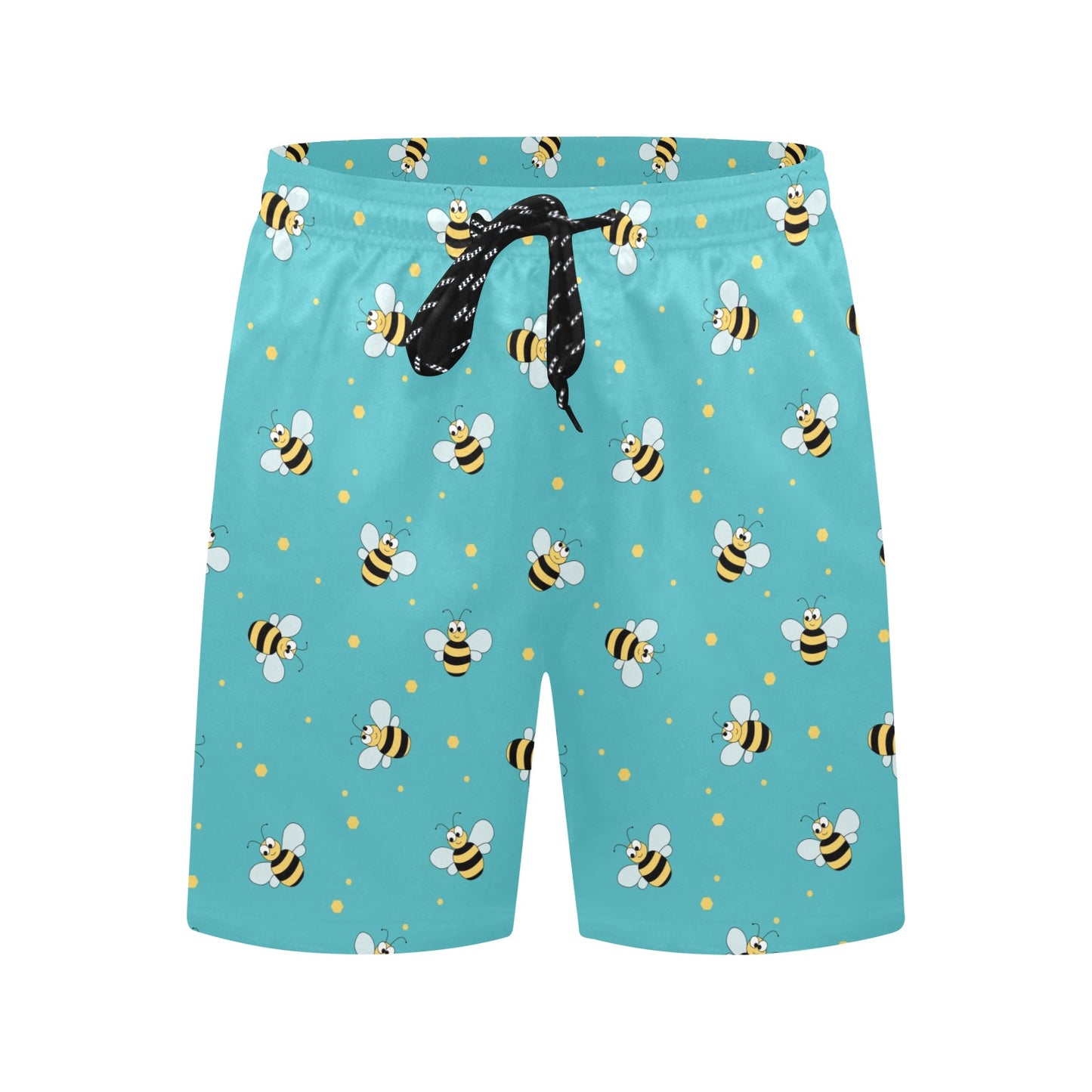 Bee With Dot Print Design LKS309 Men's Swim Trunks Beach Shorts