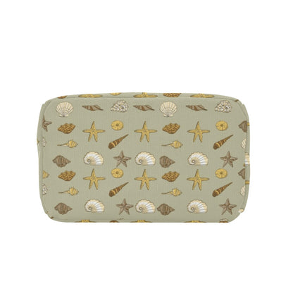 Seashell Beach Print Design LKS303 Insulated Lunch Bag