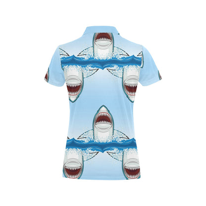 Shark Bite Women's Polo Shirt