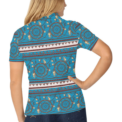 Dream catcher aztec Women's Polo Shirt