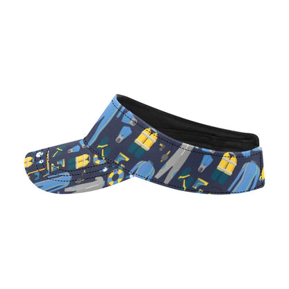 Scuba Equipment Print Design LKS305 Unisex Sun Visor