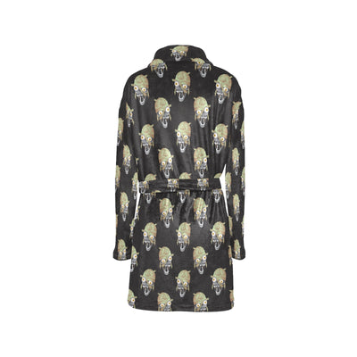 Mummy Print Design LKS304 Women's Fleece Robe