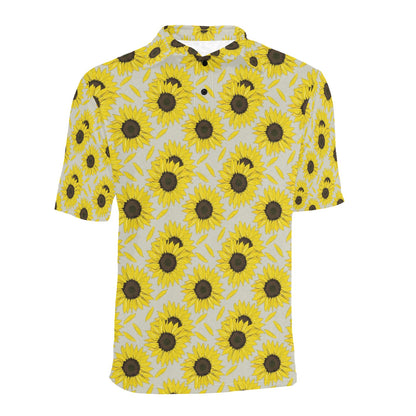Sunflower Print Design LKS309 Men Polo Shirt
