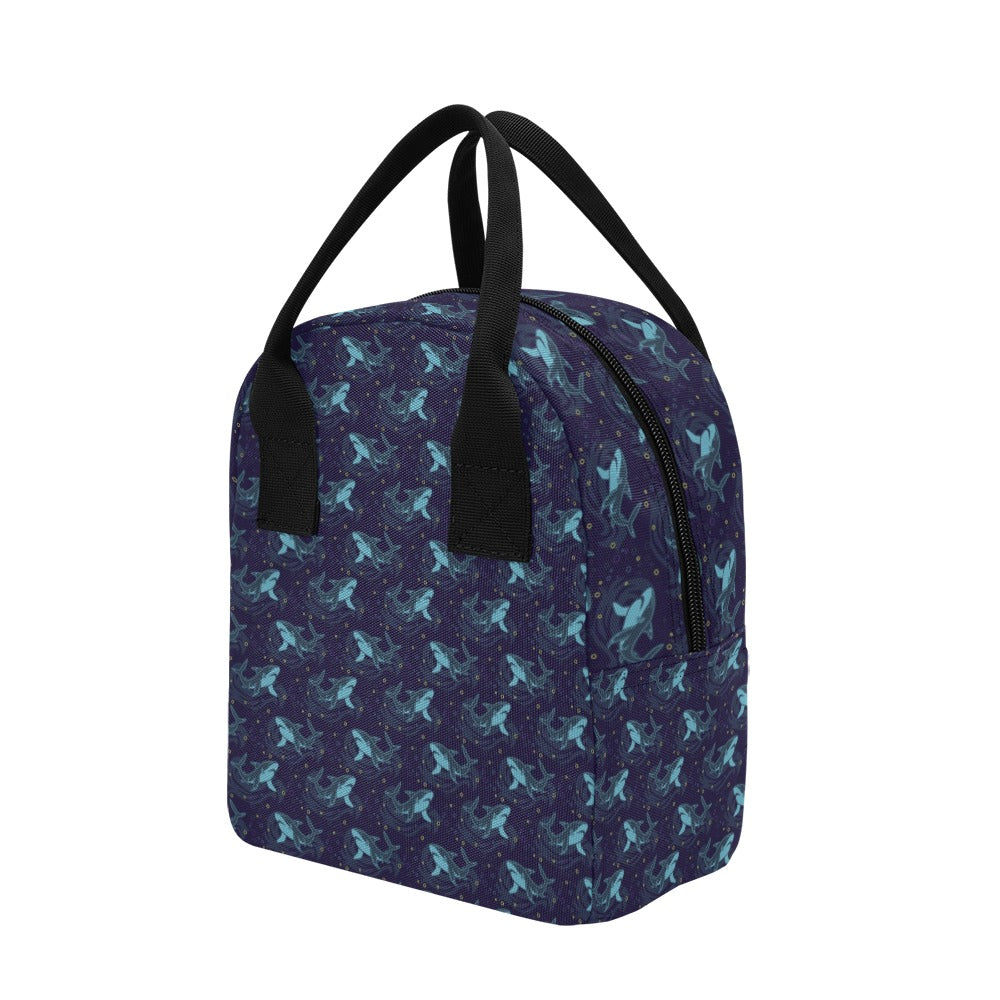 Shark Print Design LKS306 Insulated Lunch Bag