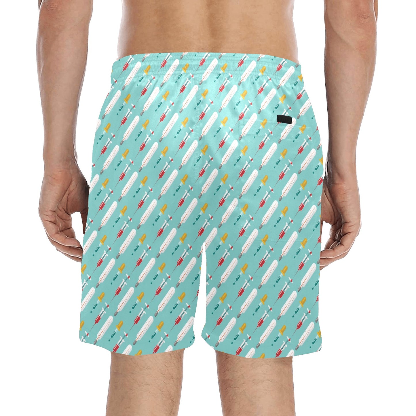 Phlebotomist Medical Print Men's Swim Trunks Beach Shorts