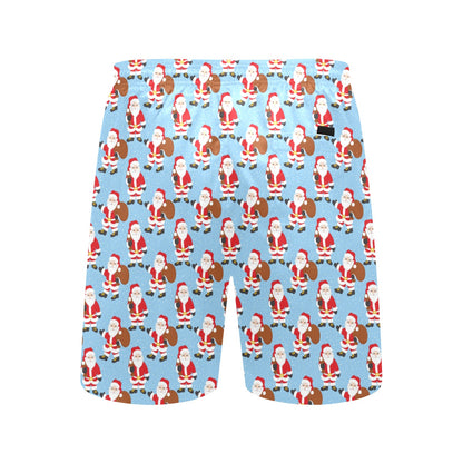 Santa Christmas Themed Print Design LKS305 Men's Swim Trunks Beach Shorts
