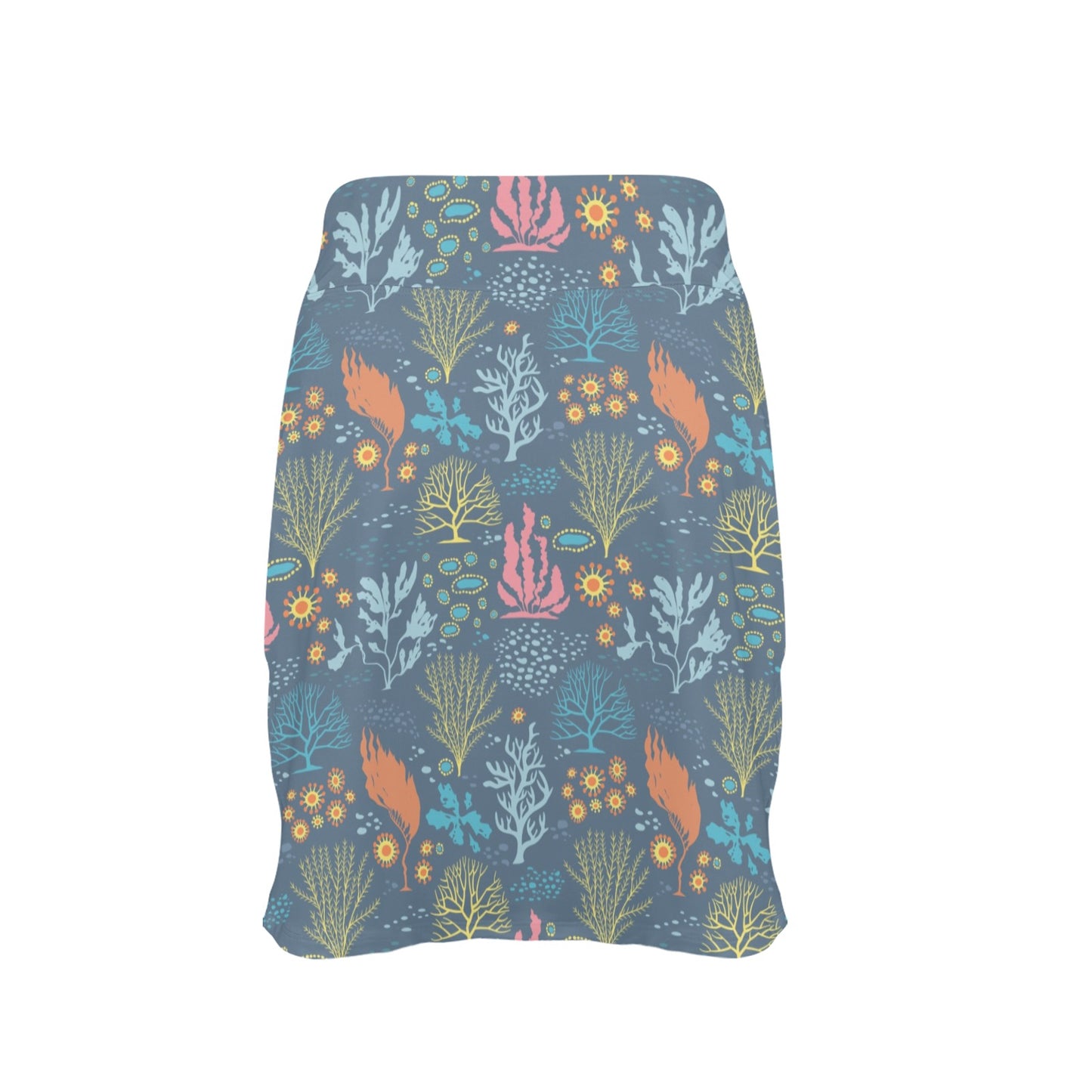 Seaweed Print Design LKS304 17" Golf & Pickleball Skort with Pockets