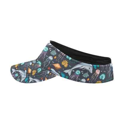 Underwater Dolphin Print Design LKS304 Unisex Sun Visor