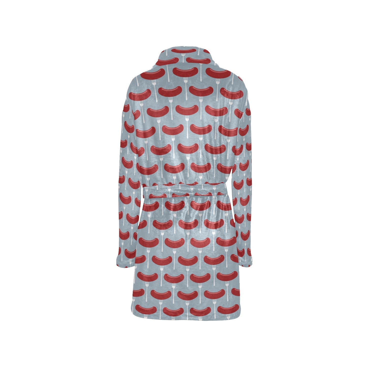 Sausage Print Design LKS301 Women's Fleece Robe