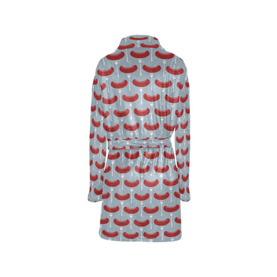 Sausage Print Design LKS301 Women's Fleece Robe