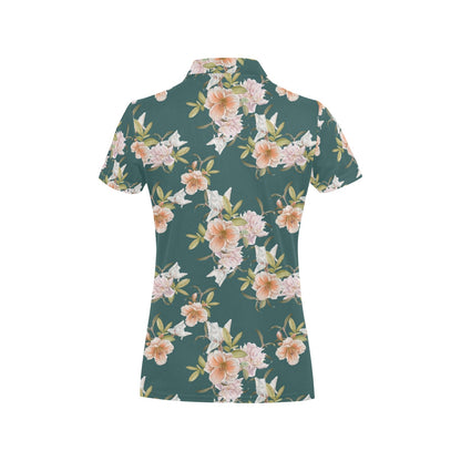 Iris Pattern Print Design IR01 Women's Polo Shirt