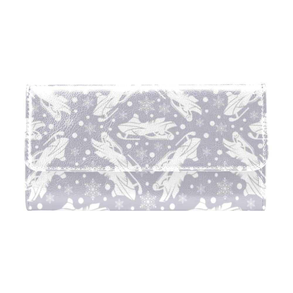 Snowmobile Print Design LKS302 Women's Trifold Wallet