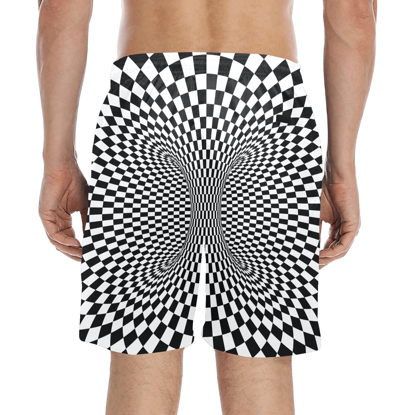 Optical illusion Projection Torus Men's Swim Trunks Beach Shorts