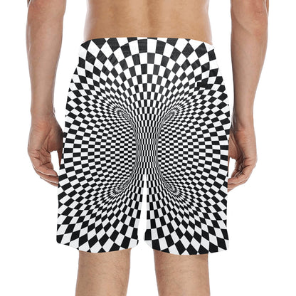 Optical illusion Projection Torus Men's Swim Trunks Beach Shorts