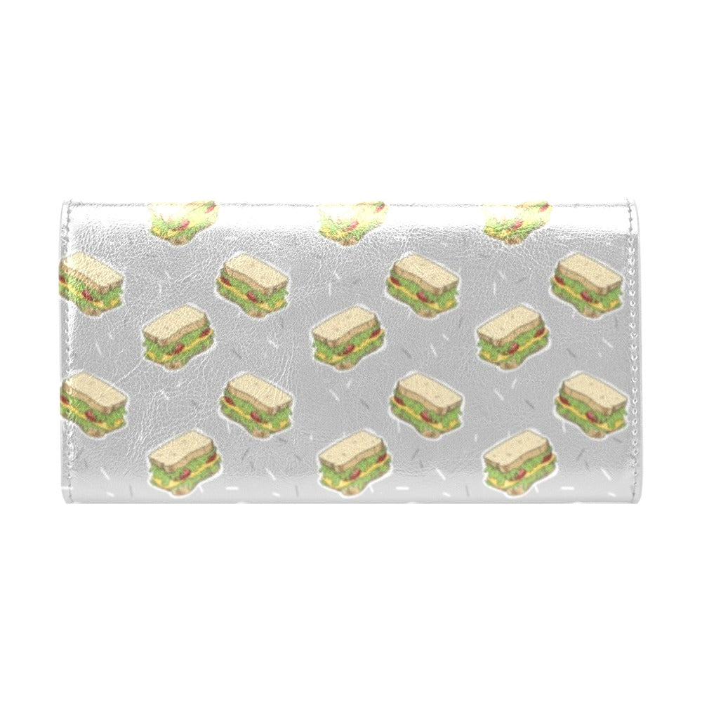 Sandwich Print Design LKS304 Women's Trifold Wallet