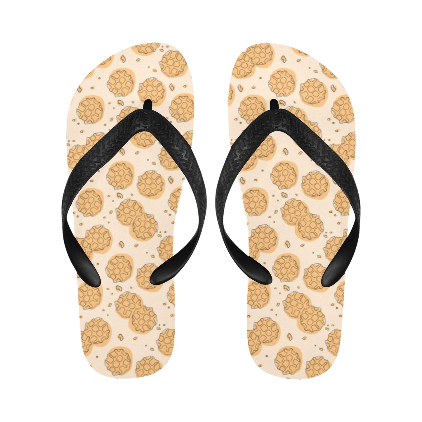 Waffle Print Design LKS303 Flip Flops