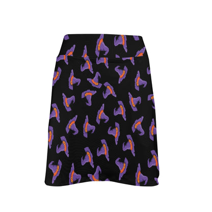 Witch Hat Print Design LKS304 17" Golf & Pickleball Skort with Pockets