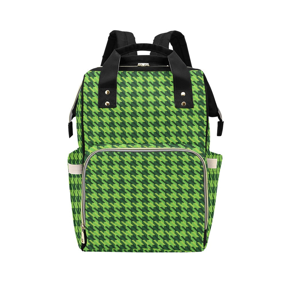 St Patricks Day Houndstooth Pattern Print LKS301 Diaper Bag Backpack