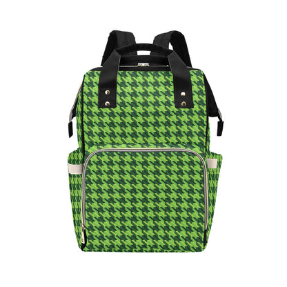 St Patricks Day Houndstooth Pattern Print LKS301 Diaper Bag Backpack