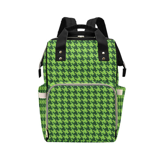 St Patricks Day Houndstooth Pattern Print LKS301 Diaper Bag Backpack