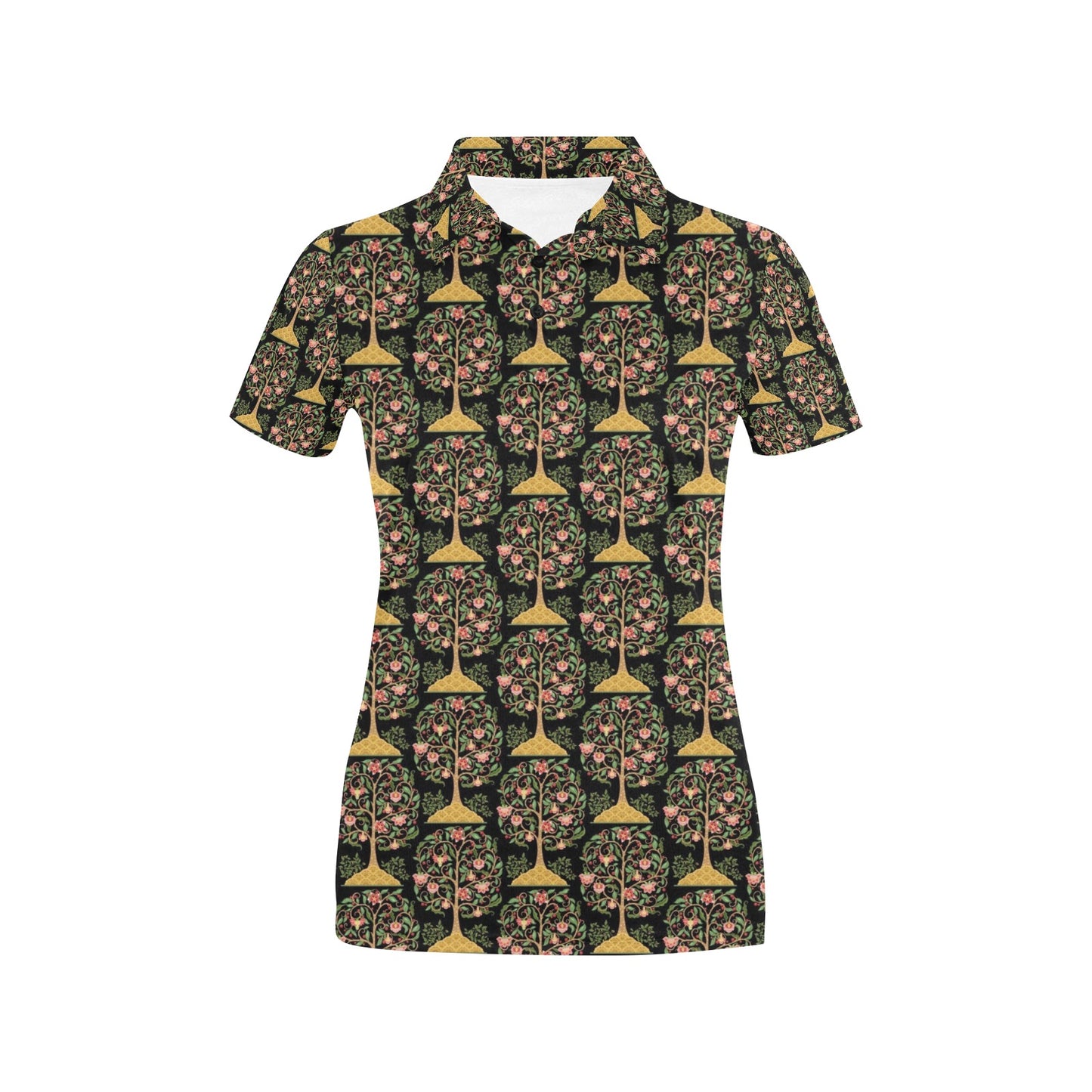 Tree Of Life Print Design LKS303 Women's Polo Shirt