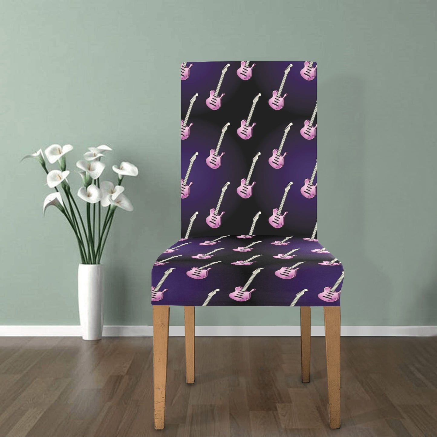 Electric Guitar Print Design LKS405 Dining Chair Slipcover