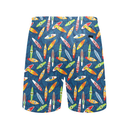 Surfboard Pattern Print Men's Swim Trunks Beach Shorts