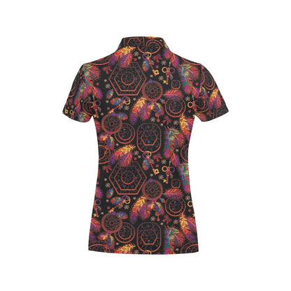 Dream catcher native american Women's Polo Shirt