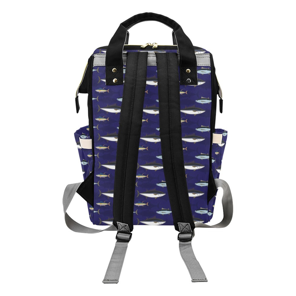 Tuna Fish Print Design LKS304 Diaper Bag Backpack