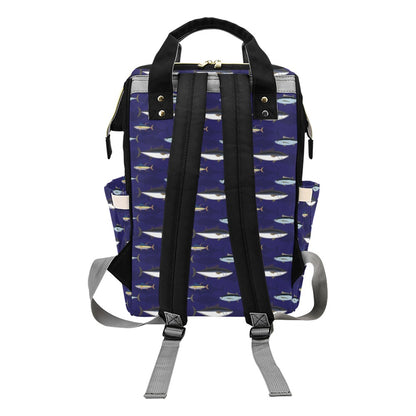 Tuna Fish Print Design LKS304 Diaper Bag Backpack