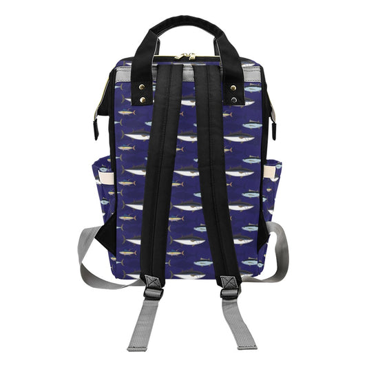 Tuna Fish Print Design LKS304 Diaper Bag Backpack