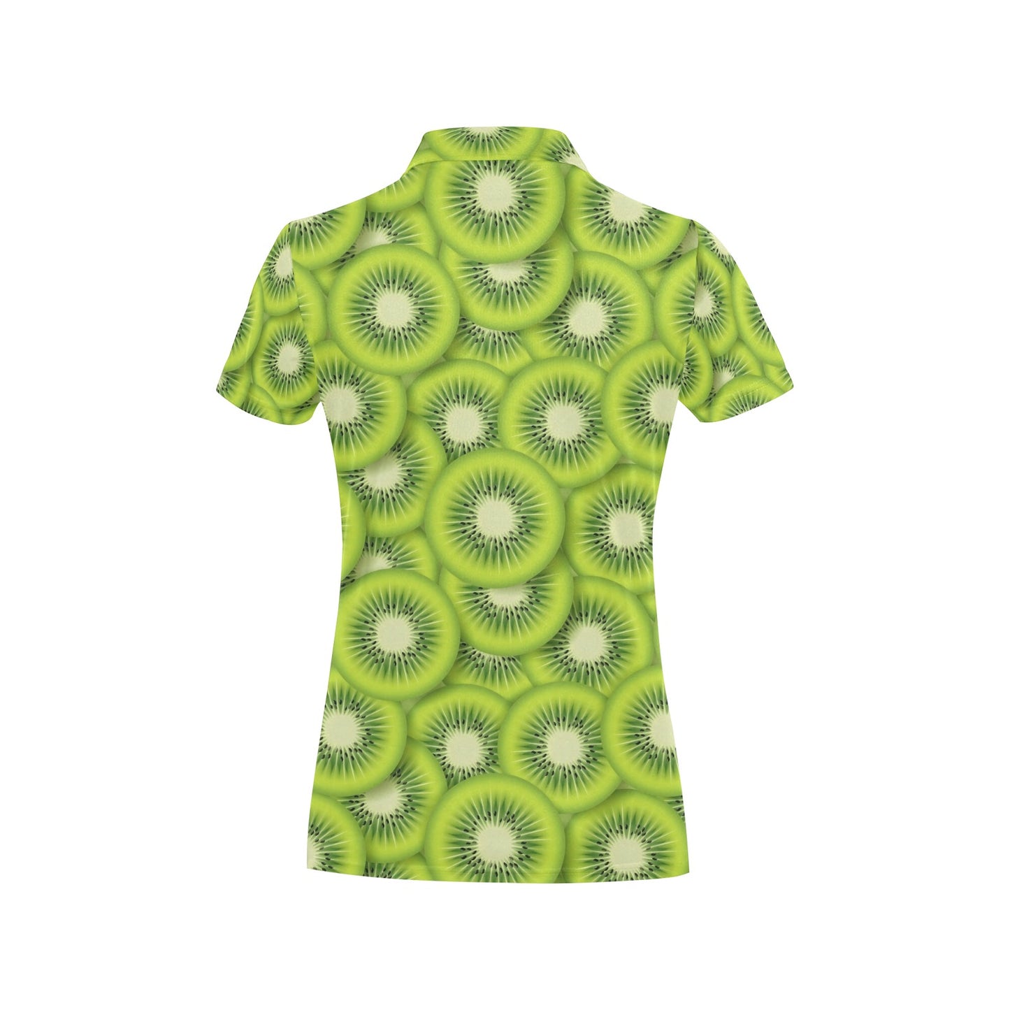 Kiwi Pattern Print Design KW01 Women's Polo Shirt