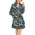 Splatter Colorful Print Design LKS301 Women's Fleece Robe