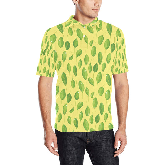 Spinach Print Design LKS302 Men Polo Shirt