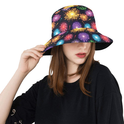 Firework Print Design LKS305 Unisex Bucket Hat