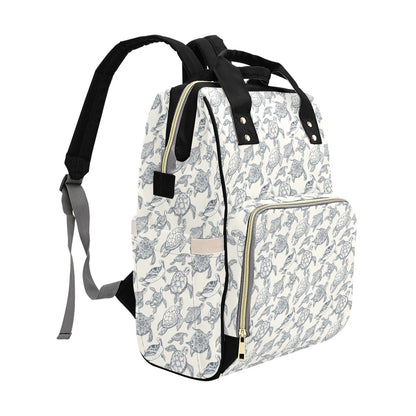 Sea Turtle Print Design LKS304 Diaper Bag Backpack