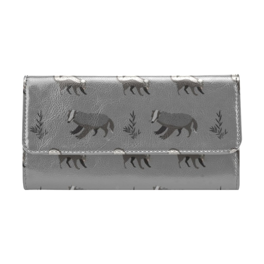 Skunk Print Design LKS301 Women's Trifold Wallet