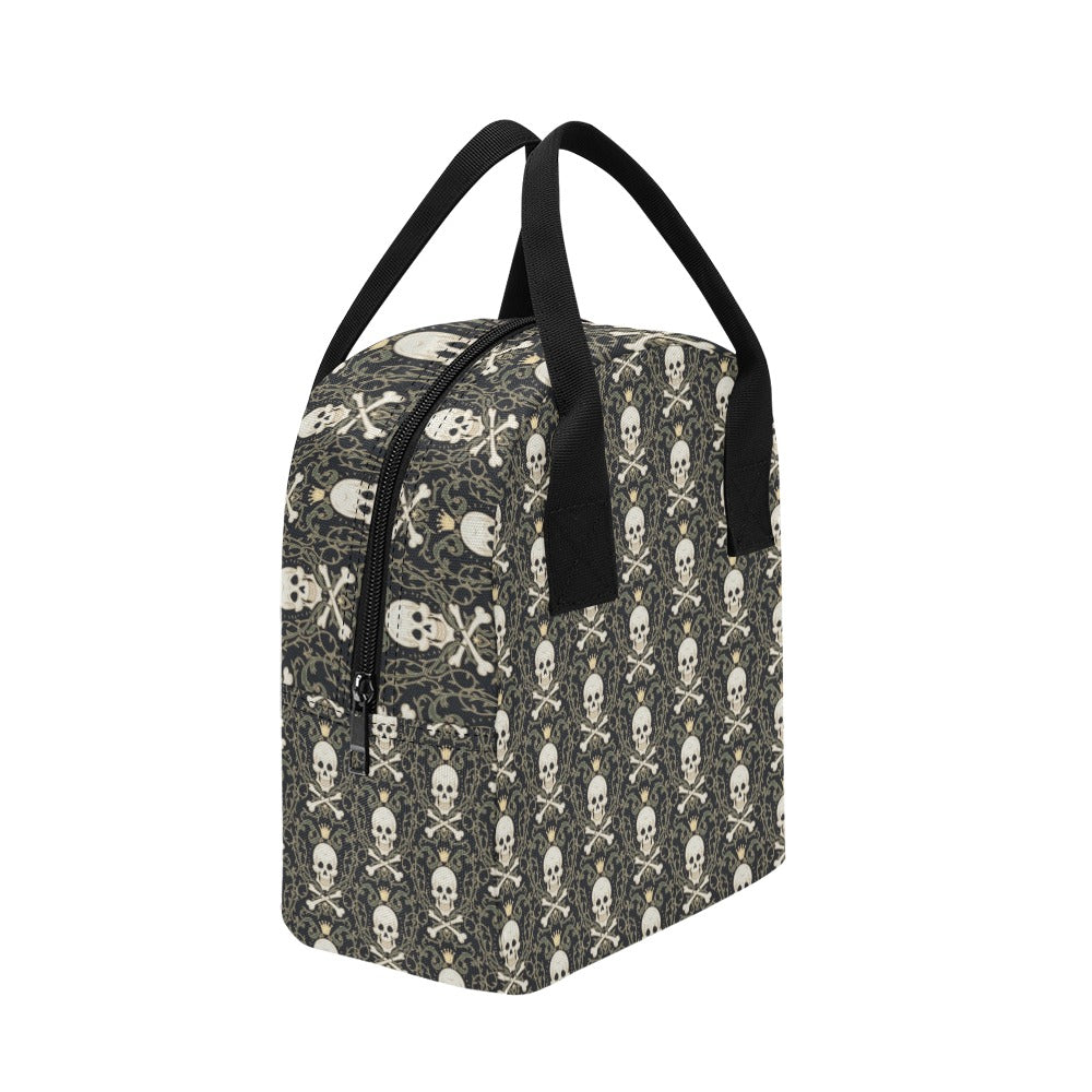 Skull King Print Design LKS307 Insulated Lunch Bag