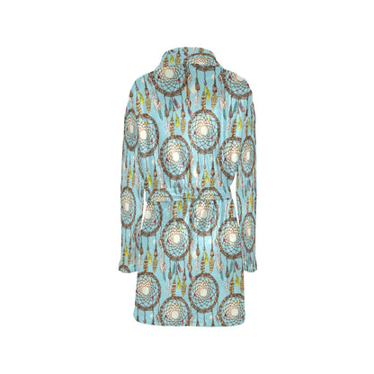 Blue Dream catcher Women's Fleece Robe