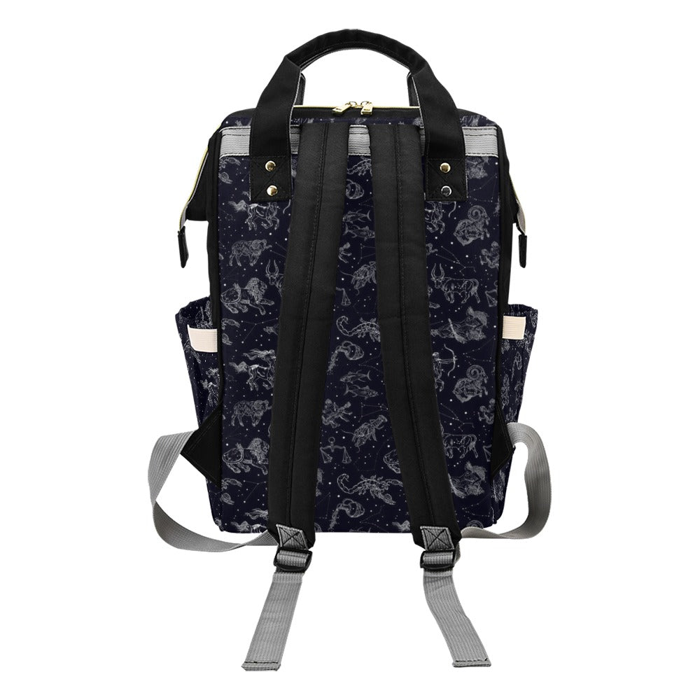 Zodiac Print Design LKS304 Diaper Bag Backpack