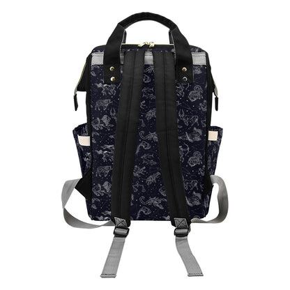 Zodiac Print Design LKS304 Diaper Bag Backpack