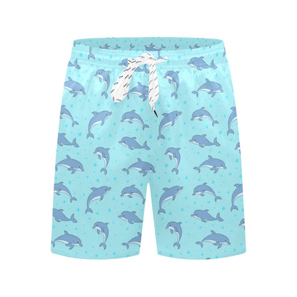 Dolphin Baby Cute Print Pattern Men's Swim Trunks Beach Shorts